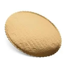 Gold Scalloped Board Round 8" Qty: 200