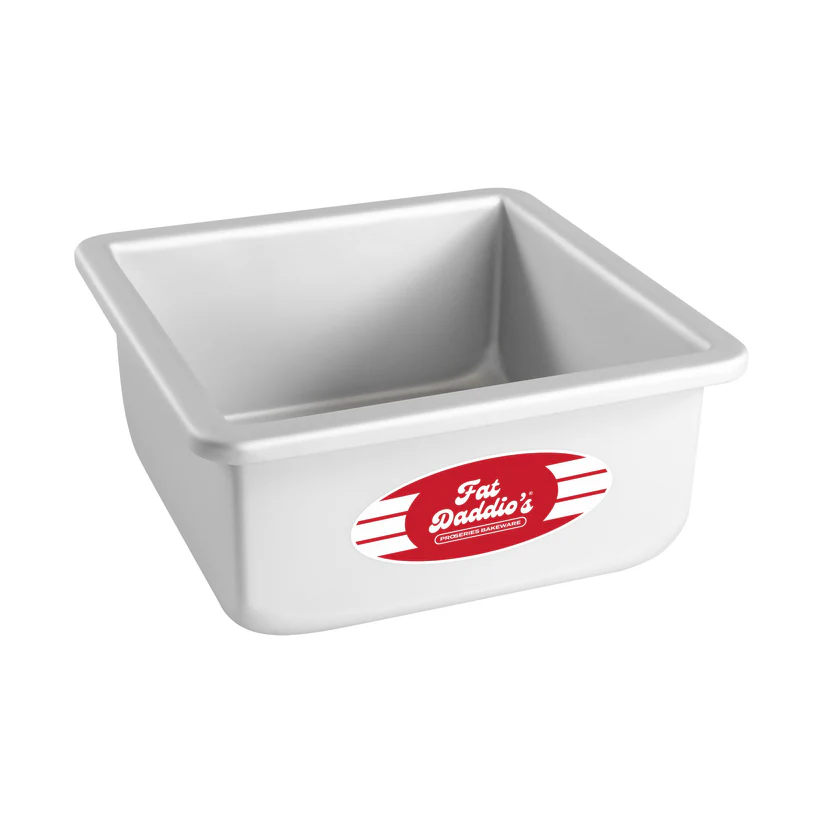 Fat Daddios Square Pan 6 in x 6 in x 3 in Box of 3 Units