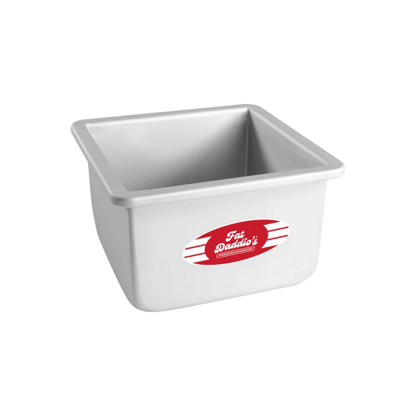 Fat Daddios Square Pan 6 in x 6 in x 4 in Box of 6 Units
