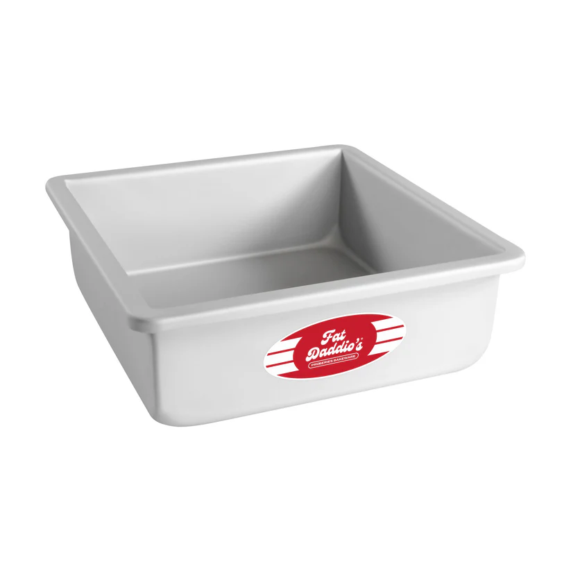 Fat Daddios Square Pan 8 in x 8 in x 3 in Box of 3 Units