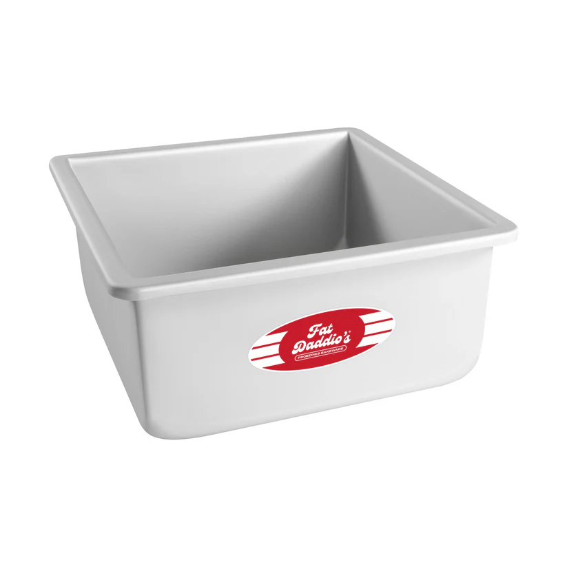 Fat Daddios Square Pan 8 in x 8 in x 4 in Box of 3 Units
