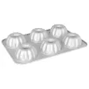 Fat Daddios Fluted Mini Mold Pan, 6 Cavities, 4 in Diameter Box of 6