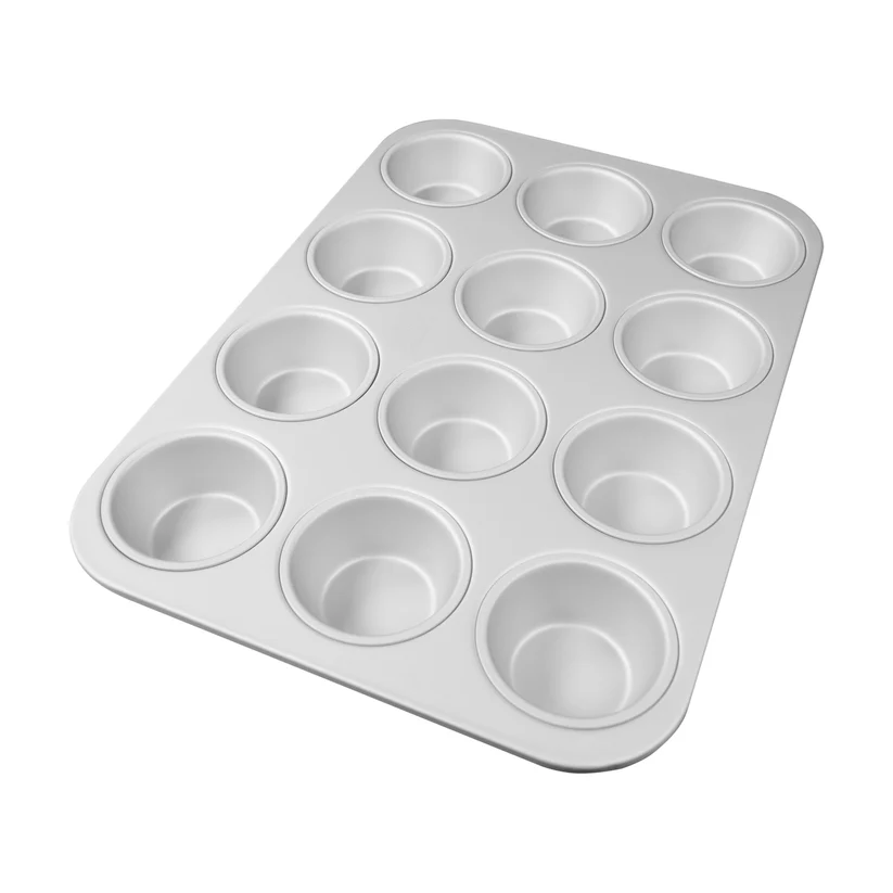 Fat Daddios Muffin Pan 12 Standard 2 7/8in OD 2in ID 1 1/4in Deep Box of 6