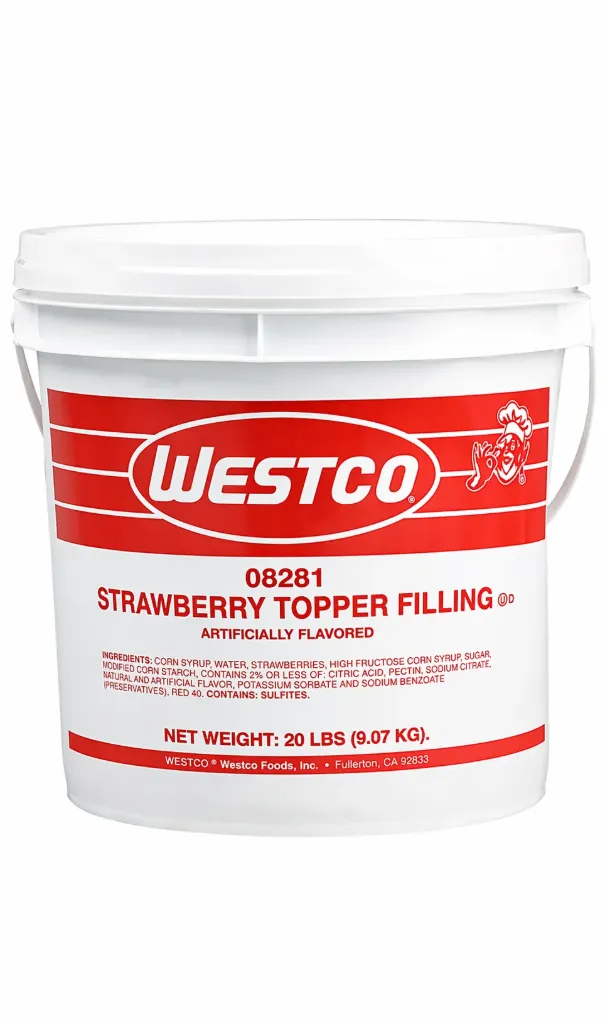 [08281] Westco Strawberry Topper Filling - 20 lbs Pail