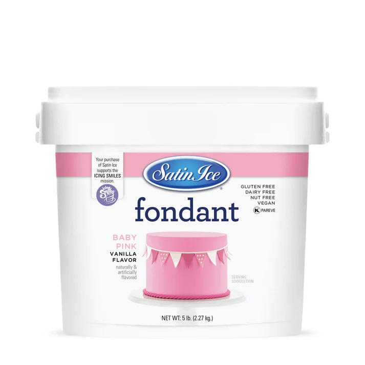 [SI5 Baby Pink] Satin Ice Fondant 5lbs Baby Pink