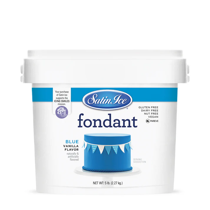 [SI5 Blue] Satin Ice Fondant 5lbs Blue