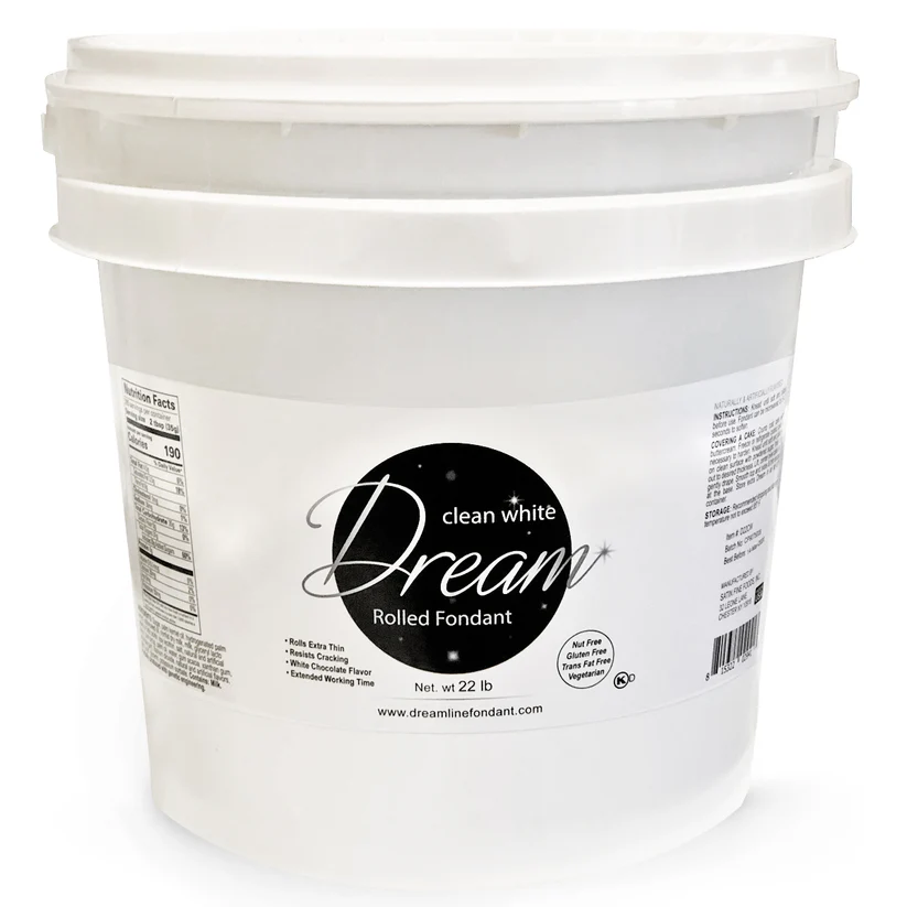 Dream Chocolate Fondant - 22lbs Clean White