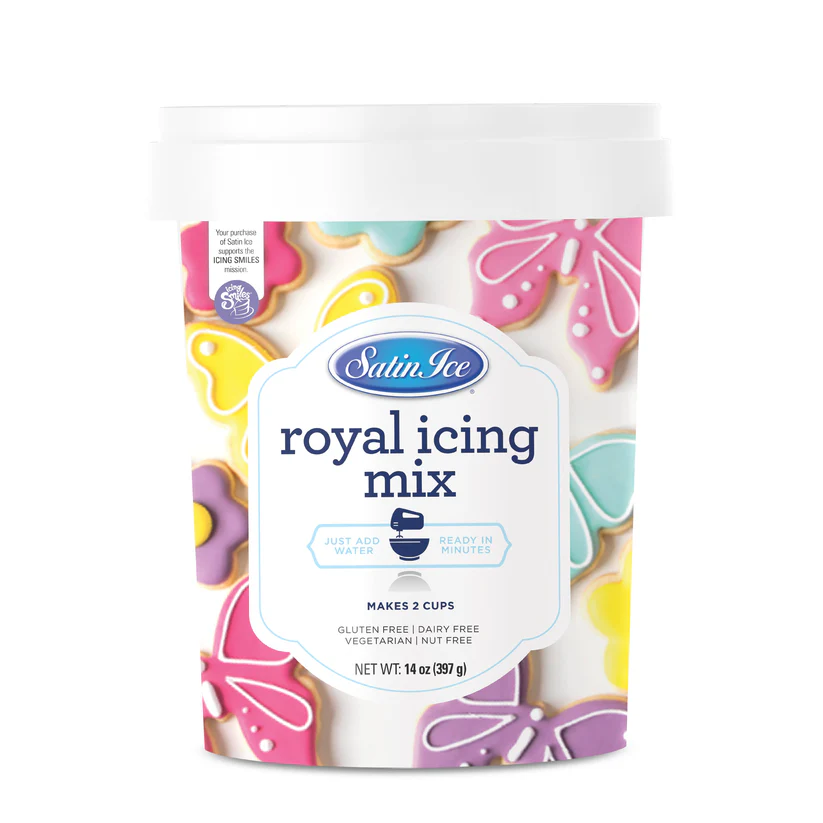 Satin Ice Royal Icing Mix, 14 oz Pail Box 3 units