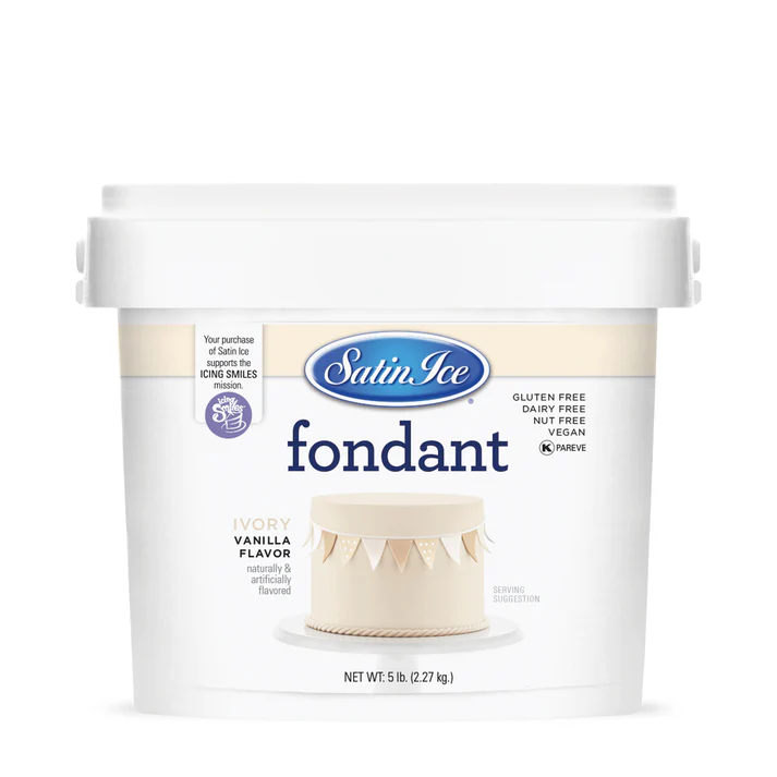 [SI5 Ivory] Satin Ice Fondant 5lbs Ivory