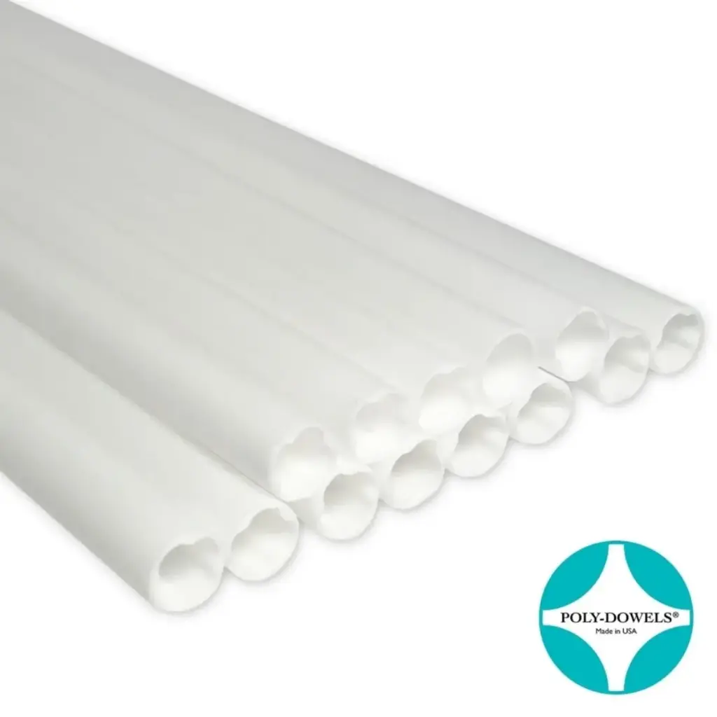 Poly-Dowels Diameter 1/4" Length 12" Pack 400 Units