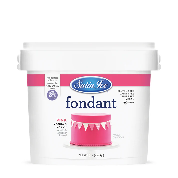 [SI5 Pink] Satin Ice Fondant 5lbs Pink