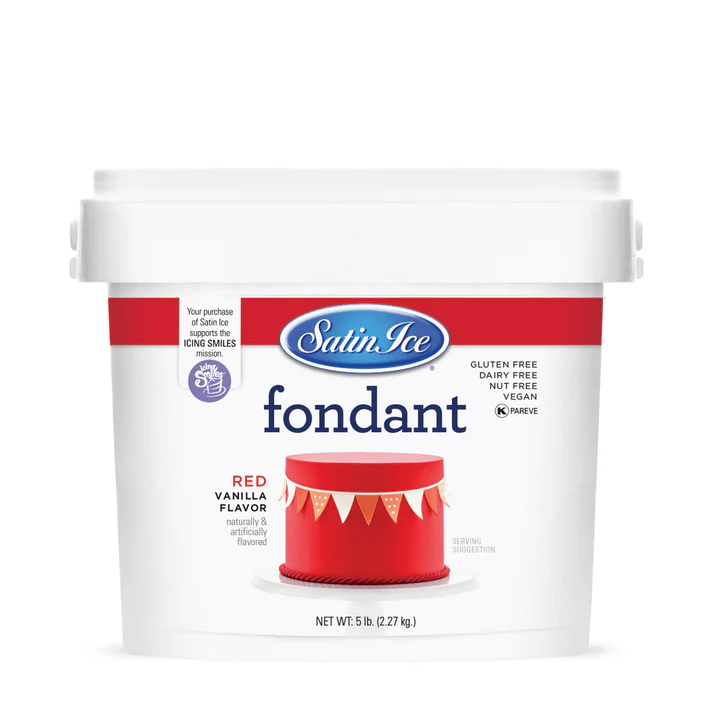 [SI5 Red] Satin Ice Fondant 5lbs Red