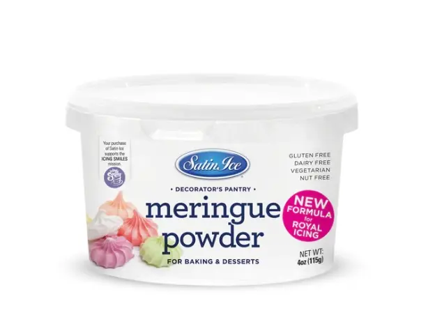 Satin Ice Meringue Powder, 4 onzas