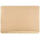 Gold Scalloped Board Rectangle DB 10" x 14" Qty: 50u