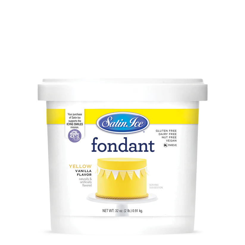 Satin Ice Fondant 2lbs Yellow