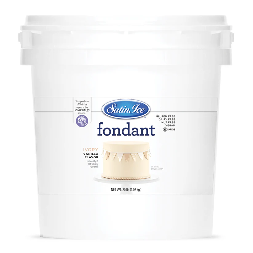 [SI20 Ivory] Satin Ice Fondant 20lbs Ivory