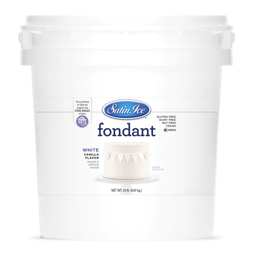 [SI20 White] Satin Ice Fondant 20lbs White