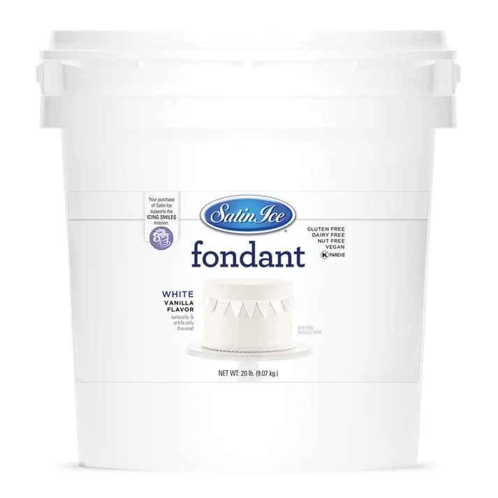 [SI20 White] Satin Ice Fondant 20lbs White