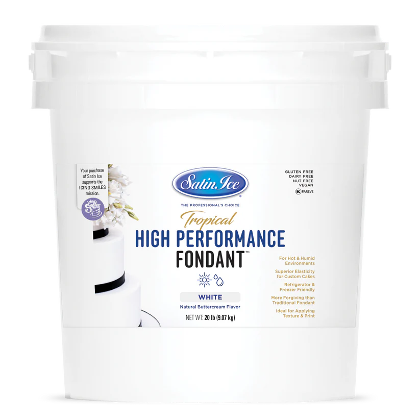 [SI20 Tropical] Satin Ice Fondant 20lbs Tropical White