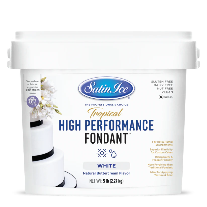 Satin Ice Fondant 5lbs Tropical White