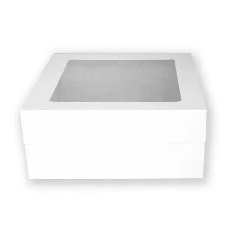 [BBWW 10x10x5] Bakery Box Windowed White 10x10x5 100u