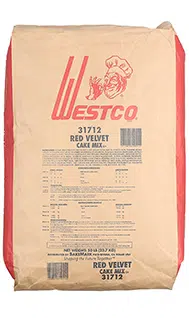 [31712] Westco Red Velvet Cake Mix Pack 50 lbs