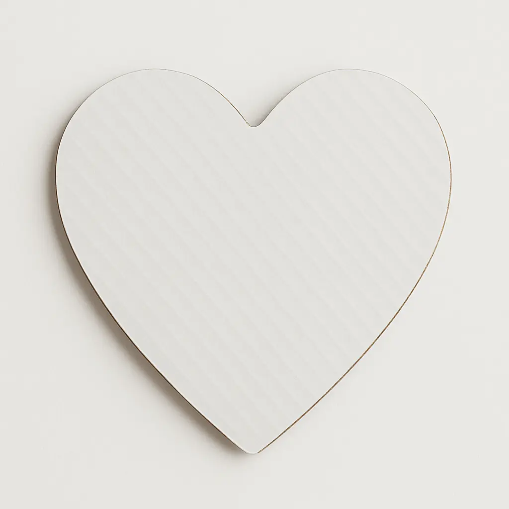 Corrugated Board Heart Shape Size 5" Qty. 100