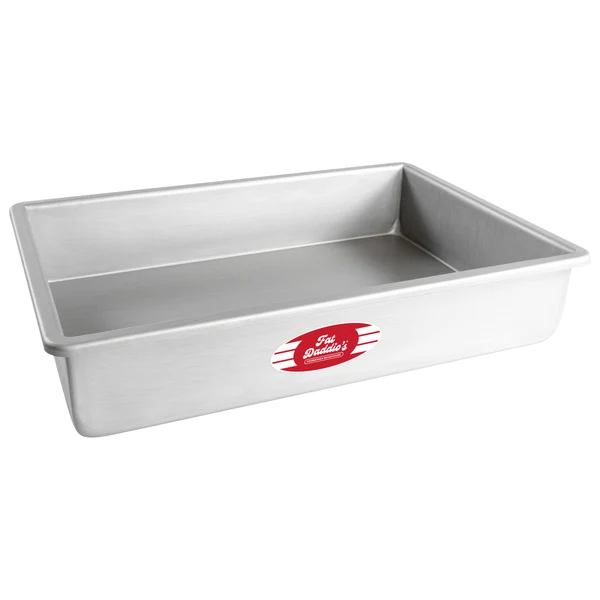 [POB-10153] Fat Daddios Anodized Aluminum Rectangle Sheet Cake Pans 10 x 15 x 3 in Box of 3 Units