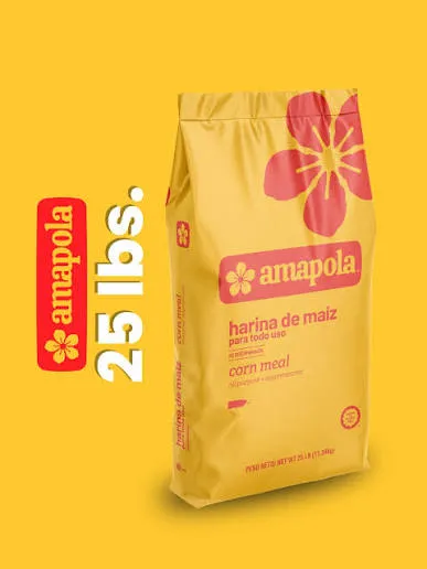 [HAM25] Amapola Harina de Maíz 25 lbs