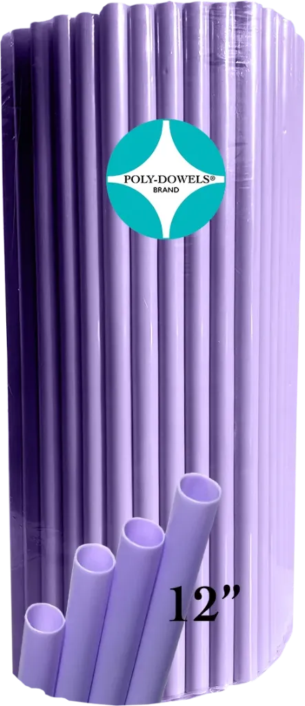 Poly-Dowels Purple Connector – 12"      Bag 160 Units