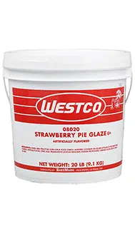 Westco Strawberry Pie Glaze Bucket 20lbs