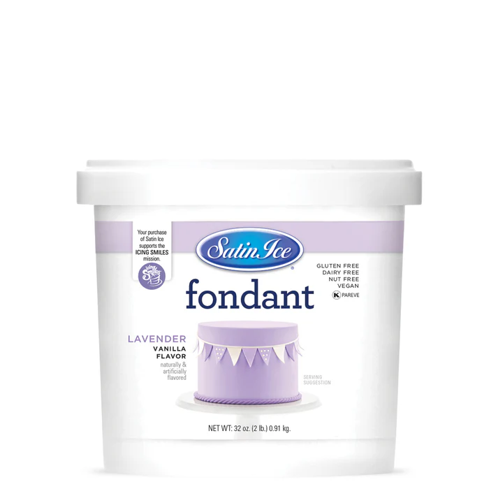 [SI2 Lavander] Satin Ice Fondant 2lbs Lavander
