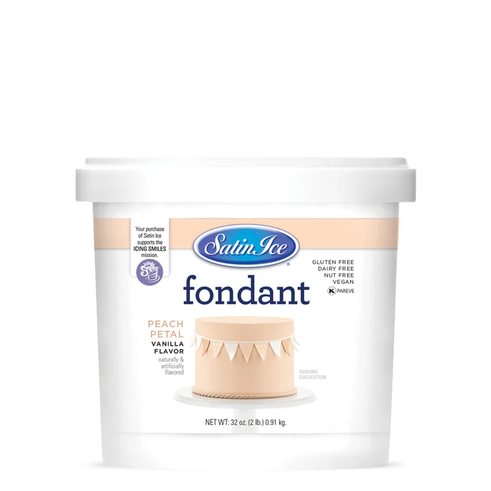 Satin Ice Fondant 2lbs Peach Petal