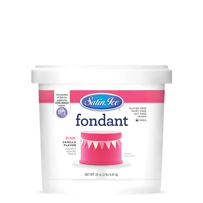 Satin Ice Fondant 2lbs Pink