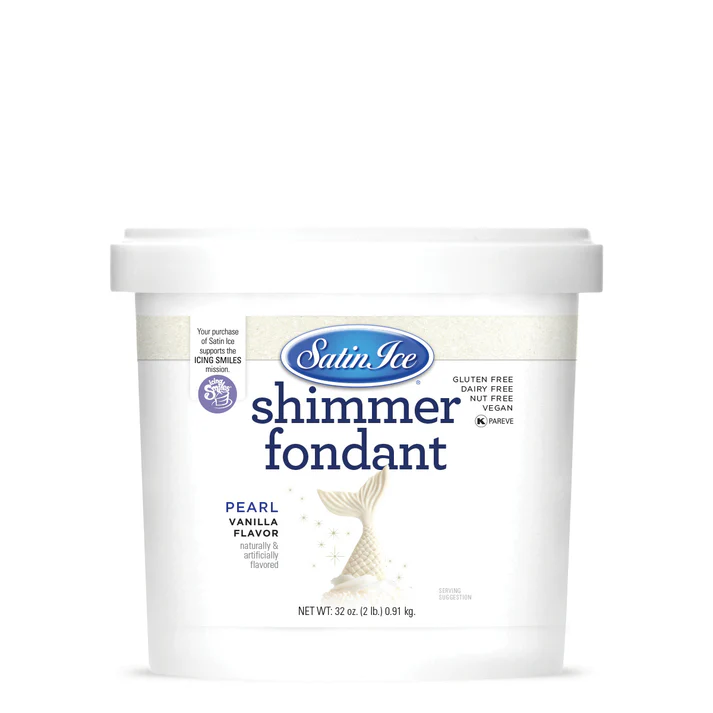 [SI2 Pearl] Satin Ice Fondant 2lbs Pearl Shimmer