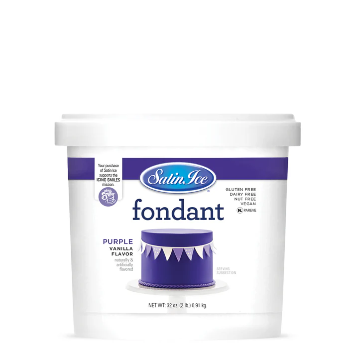 Satin Ice Fondant 2lbs Purple