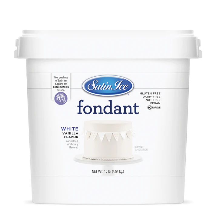 [SI10 White] Satin Ice Fondant 10lbs White