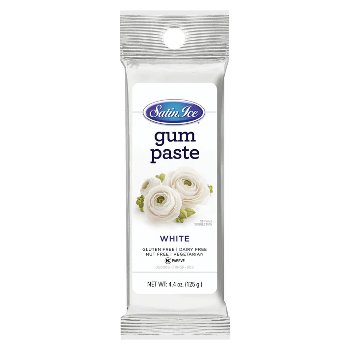 [SI4.4 Gum Paste] Satin Ice Gum Paste 4.4 oz White