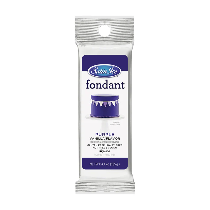 [SI4.4 Purple] Satin Ice Fondant 4.4 oz Purple