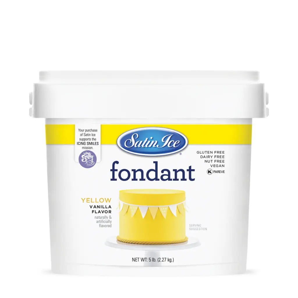[SI5 Yellow] Satin Ice Fondant 5lbs Yellow