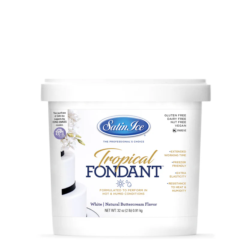 [SI2 Tropical] Satin Ice Fondant 2lbs Tropical White