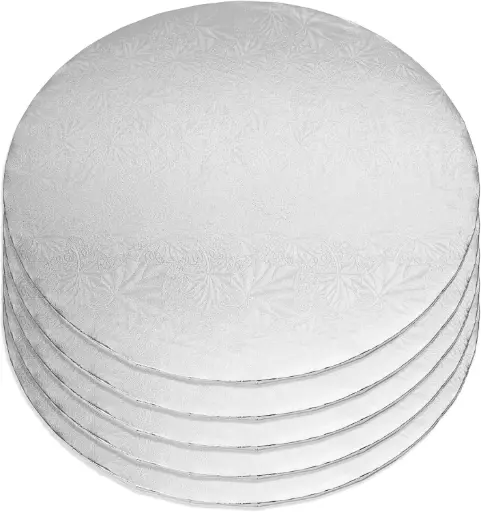 Cake Drum 14” 1/2” Silver Round
