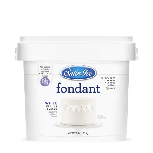 Satin Ice Fondant 5lbs White