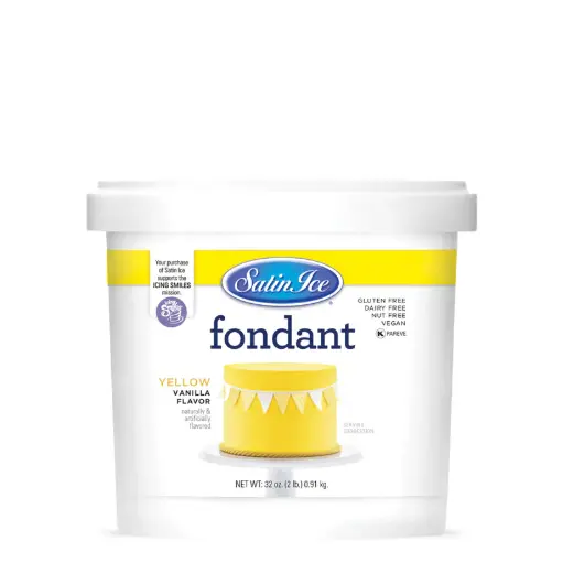Satin Ice Fondant 2lbs Yellow