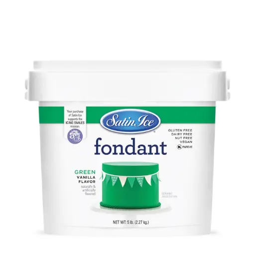 Satin Ice Fondant 5lbs Green