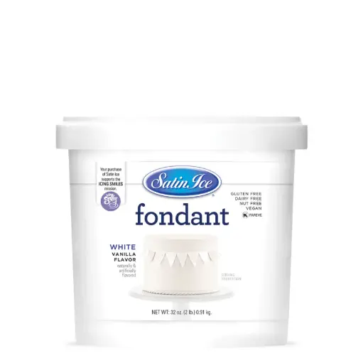 Satin Ice Fondant 2lbs White