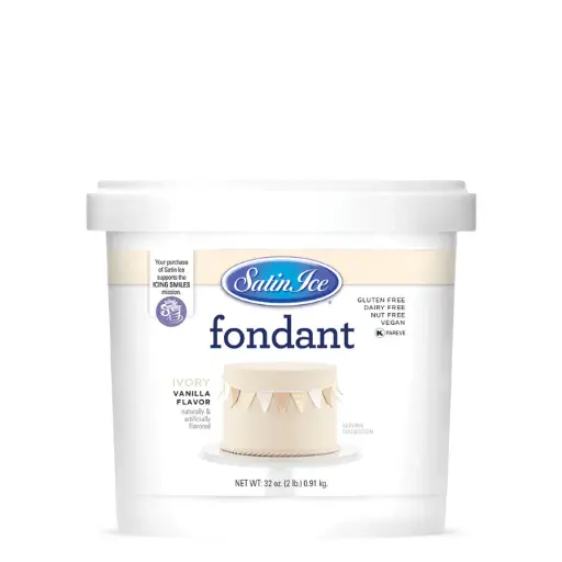 Satin Ice Fondant 2lbs Ivory