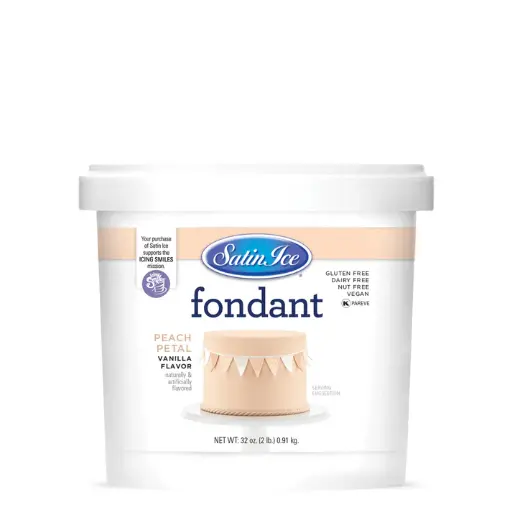 Satin Ice Fondant Peach Petal 2lbs