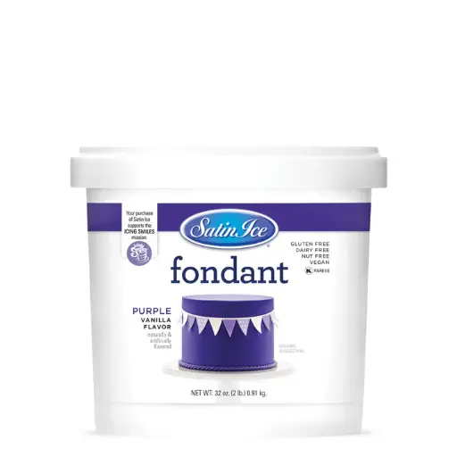Satin Ice Fondant 2lbs Purple
