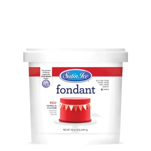 Satin Ice Fondant Red 2lbs